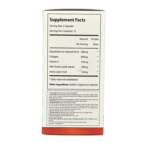 Pharmekal Viên Uống Trắng Da, Mờ Nám Spathion White Skin 30 Viên