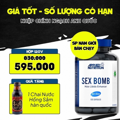 Applied Nutrition Viên Uống Hỗ Trợ Nam Giới 120 viên - Chính Ngạch Anh Quốc, Bán Chạy Nhất