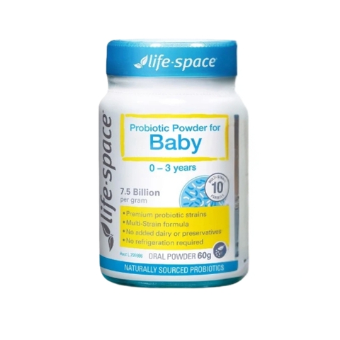 Life Space Men Vi Sinh Cho Bé Từ 0 - 3 Tuổi Probiotic Powder For Baby 60g