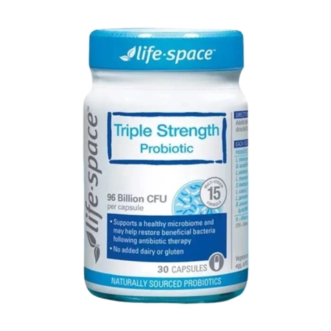 Life Space Viên Uống Men Vi Sinh Hỗ Trợ Tiêu Hóa Cho Người Lớn Triple Strength Hàm Lượng Gấp 3 Lần 30 viên