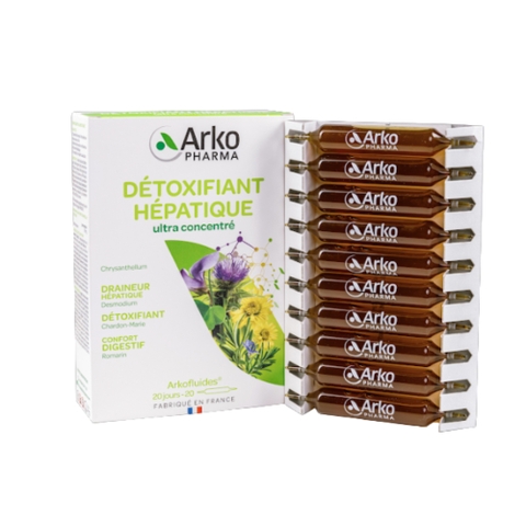 Arkopharma Nước Uống Hỗ Trợ Thải Độc Gan Détoxifiant Hépatique 20 Ống
