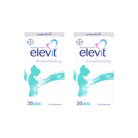 Combo 2 Hộp Elevit Viên Uống Bổ Sung Vitamin Tổng Hợp Mẹ Bầu Cho Bé Ti Breastfeeding 30 Viên