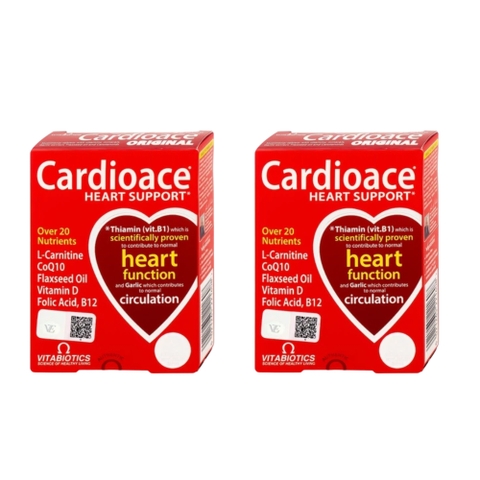 Combo 2 Hộp Vitabiotics Viên Uống Hỗ Trợ Sức Khỏe Tim Mạch Cardioace Hộp 30 Viên
