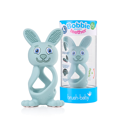 Brushbaby Gặm Nướu Hình Thỏ Làm Sạch Răng Không Ảnh Hưởng Nướu Cho Bé Từ 0 - 3 Tuổi