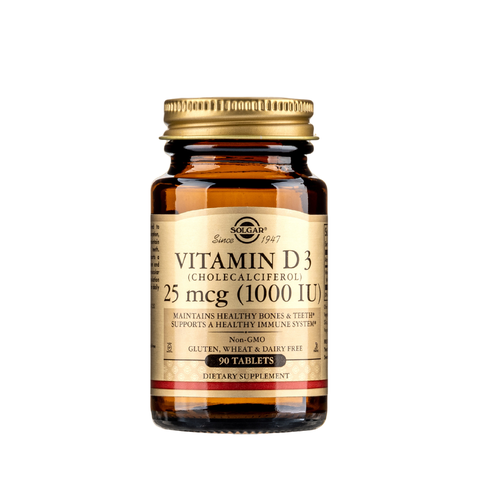 Solgar Viên Uống Bổ Sung Vitamin D3 1000 IU Giúp Xương Chắc Khỏe, Tăng Cường Miễn Dịch 90 Viên
