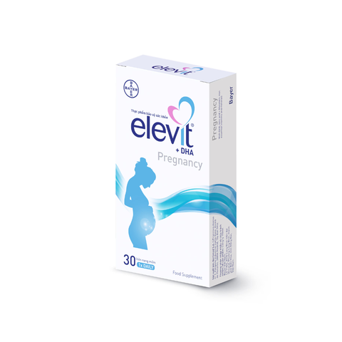 Elevit Viên Uống Bổ Sung DHA Tổng Hợp Cho Mẹ Bầu Và Sau Sinh Cho Bé Ti Giảm Căng Thẳng Stress, Cải Thiện Trí Nhớ 30 Viên