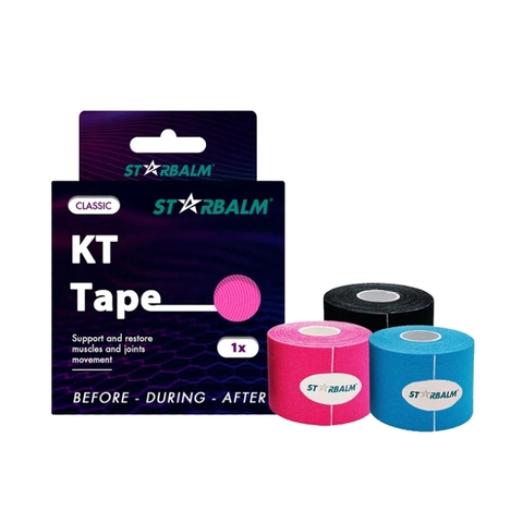 Starbalm Băng Dán Cơ Thể Thao Giảm Đau, Hỗ Trợ Phục Hồi Các Chấn Thương Do Vận Động Mạnh Cuộn 5cm x 5m