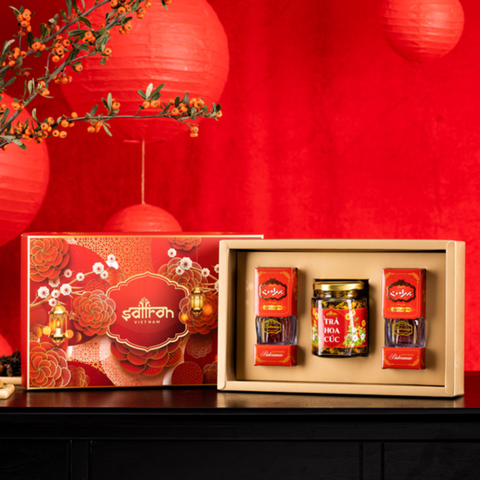 Saffron Hộp Quà Tết Nhụy Hoa Nghệ Tây Bahraman