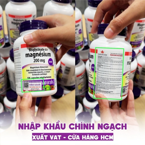 Combo 2 Hộp Webber Naturals Omega 3 900mg EPA/DHA Và Magnesium Bisglycinate 200mg Hỗ Trợ Tim Mạch, Hệ Tiêu Hoá - Hộp 120 Viên