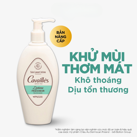 Cavailles L'intime Dung Dịch Vệ Sinh Phụ Nữ Fraicheur Khử Mùi Thơm Mát, Khô Thoáng Và Làm Diệu Tổn Thương 250ml