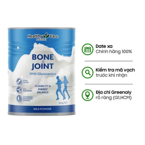 Healthy Care Sữa Uống Bổ Sung Glucosamine Giảm Đau Nhức Xương Khớp Bone & Joint