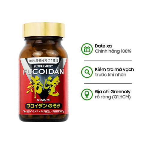 Nozomi Viên Nang Tảo Fucoidan 150 Viên