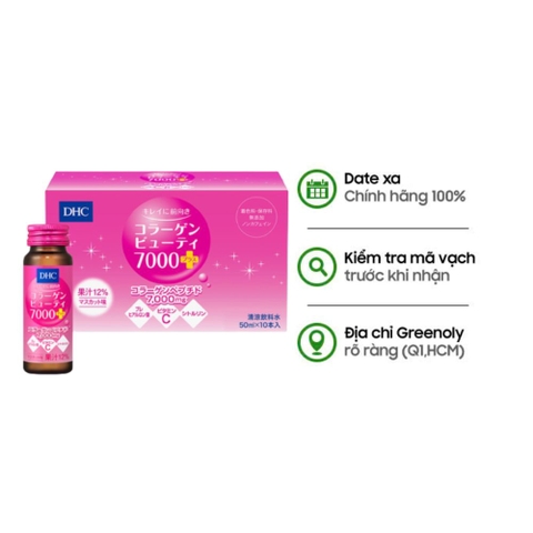 DHC Nước Uống Bổ Sung Collagen Beauty 7000 Chống Lão Hóa Da 50ml