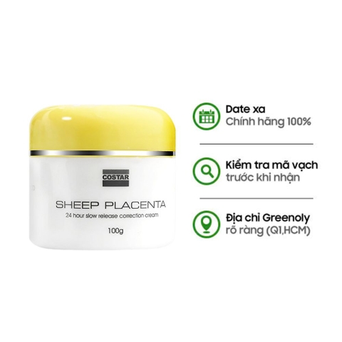 Costar Kem Dưỡng Da Nhau Thai Cừu Sheep Placenta Creme 100g