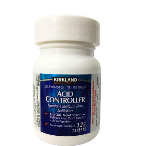 Kirkland Viên Uống Kiểm Soát Axit Dạ Dày Signature Acid Controller Cải Thiện Chứng Ợ Nóng 20mg 125 Viên