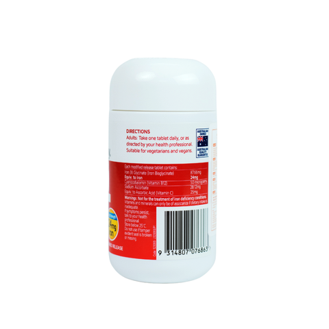 Nature's Way Viên Uống High Strength Iron Kết Hợp Vitamin C Và B12 Bổ Sung Sắt Hàm Lượng Cao Hỗ Trợ Chuyển Hóa Năng Lượng 30 Viên