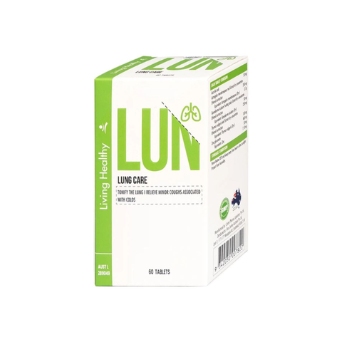 Living Healthy Viên Uống Lung Care Hỗ Trợ Tốt Cho Phổi, Giảm Ho 60 Viên