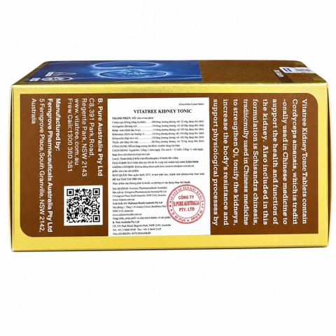 Vitatree Viên Uống Bổ Thận Kidney Tonic 100 Viên