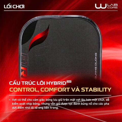 Wika Vợt Pickleball Wika Fire 2 Quang Dương 16mm Màu Bạc