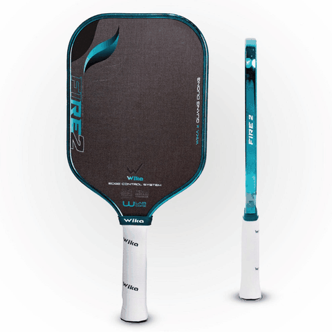 Wika Vợt Pickleball Wika Fire 2 Quang Dương 16mm Màu Xanh Ngọc