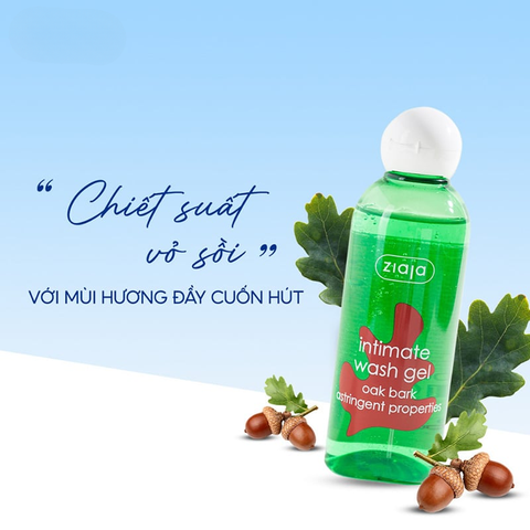 Ziaja Dung Dịch Vệ Sinh Intima Wash Gel Vỏ Cây Sồi Oal Bark 200ml
