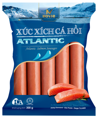 Xúc xích cá hồi Atlantic Novie