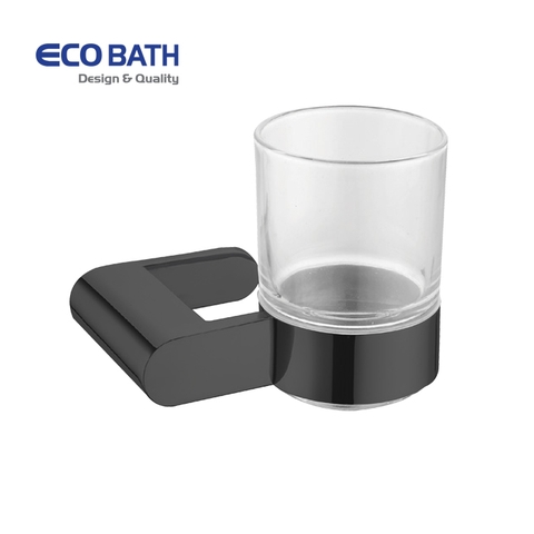 Kệ cốc EcoBath EC888-01MB đen mờ