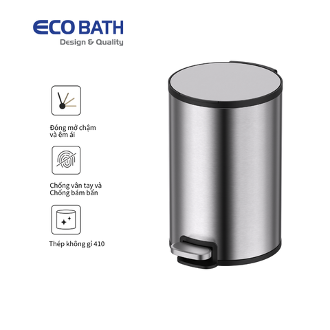 Thùng rác Ecobath EC6801-12MT dung tích 12L