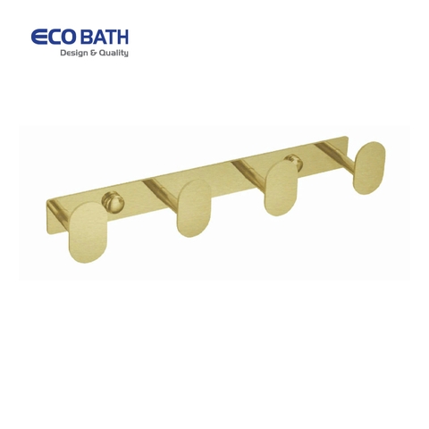 Móc áo EcoBath EC2005-4 màu vàng chải