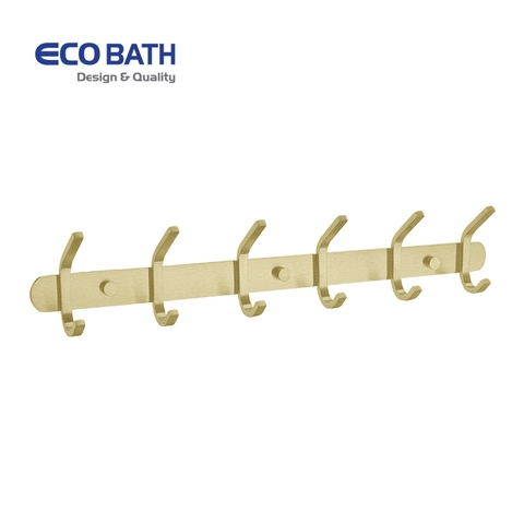 Móc áo EcoBath EC2038-6BG vàng chải