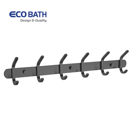 Móc áo EcoBath EC2038-6MB màu đen mờ