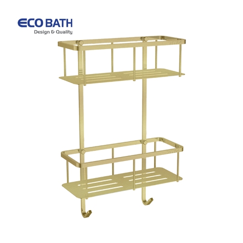 Kệ phòng tắm EcoBath EC4068-2BG vàng chải