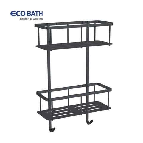 Kệ phòng tắm EcoBath EC4068-2MB đen mờ