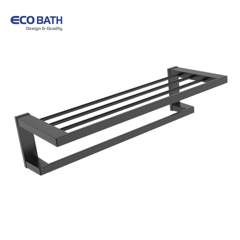 Vắt khăn giàn EcoBath EC211-12MB màu đen mờ