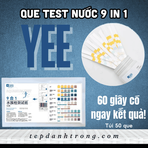 Que Test Nước 9 in 1 - YEE - Kiểm tra thông số nước bể tép, cá cảnh nhanh chóng, tiện lợi.