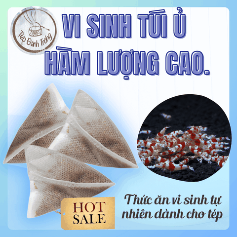 Vi sinh túi ủ - Hàm lượng cao - Thức ăn tép cảnh chuyên dụng, cung cấp biofilm dinh dưỡng trực tiếp