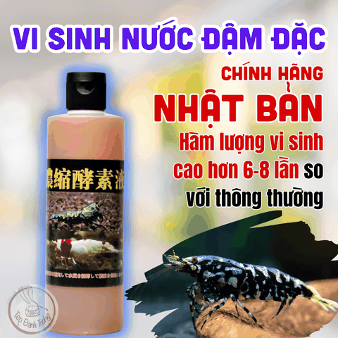 Enzyme vi sinh tép đậm đặc - Bổ sung lượng vi sinh cao gấp 6-8 lần - Khởi tạo nhanh biofilm - Chính Hãng Nhật Bản