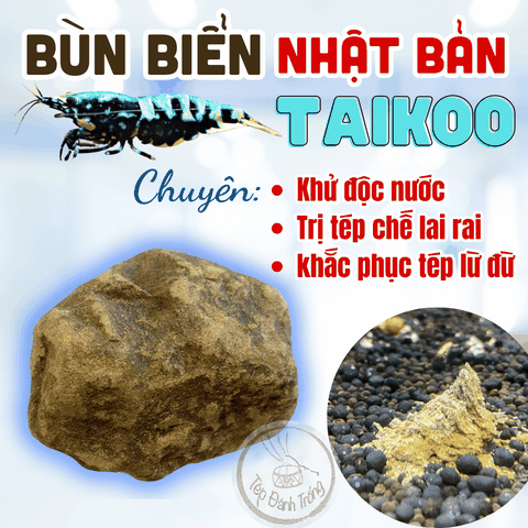 Bùn Biển Taikoo - Chuyên trị tép chết lai rai, tép lừ đừ, khử độc nước - Thành phần tự nhiên an toàn