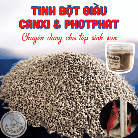 Tinh Bột Giàu Canxi, Photphat - Chuyên dụng cho tép sinh sản