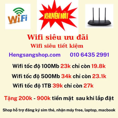 WIFI 23.1K/ tháng