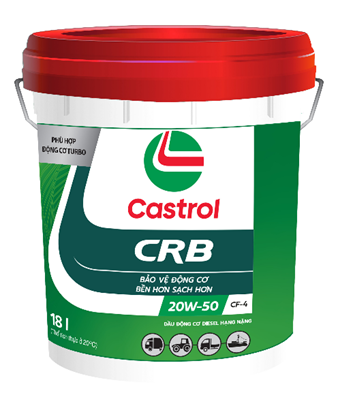 Nhớt Castrol CRB 20W50 CF4 - Xô/18L