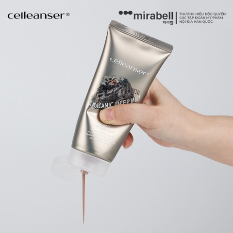 Mặt nạ bùn khoáng Celleanser Volcanic Deep Mud Mask
