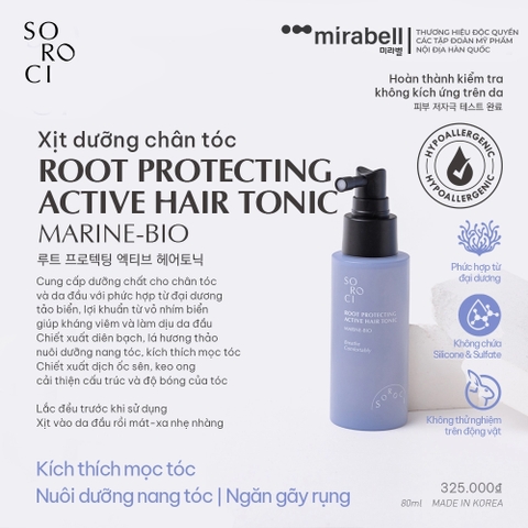 Xịt dưỡng chân tóc Soroci Root Protecting Active Hair Tonic