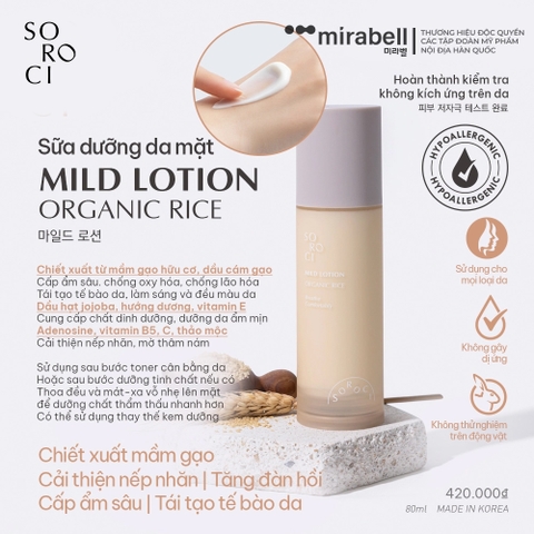 Sữa dưỡng da Soroci Mild Lotion