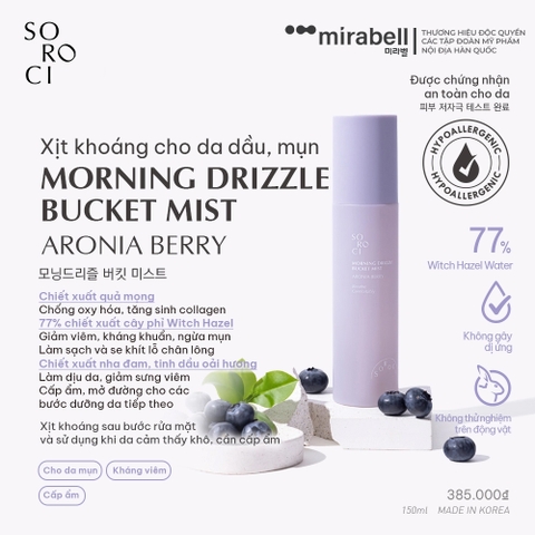 Xịt khoáng Soroci Morning Drizzle Bucket Mist