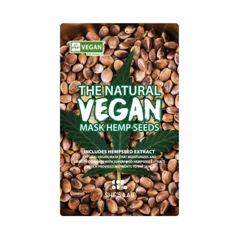 Mặt nạ She’s Lab The Natural Vegan Mask Hempseeds