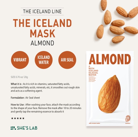 Mặt nạ She's Lab The Iceland Almond Mask