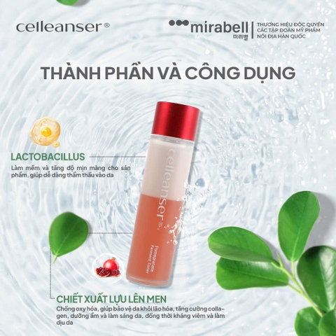 Nước cân bằng da Celleanser Pomegranate Ferment Toner