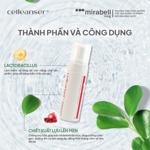Sữa rửa mặt Celleanser Pomegranate Ferment Relaxing Cleanser