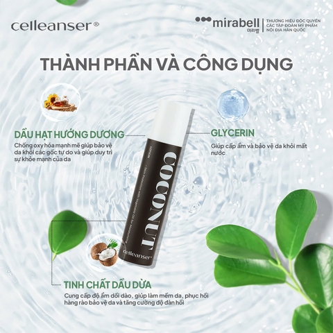 Sữa dưỡng Celleanser Coconut Lotion
